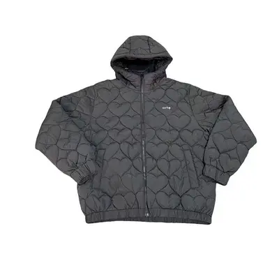 Ate Joey Heart Puffer Jacket Black