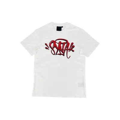 SYNAWORLD 'SYNA LOGO' TEE - WHITE/RED