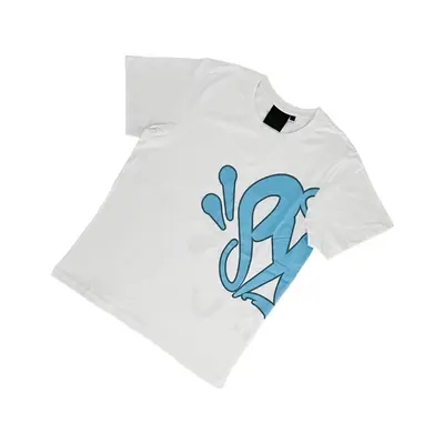 SYNAWORLD 'SYNA LOGO' TEE - WHITE/ BLUE