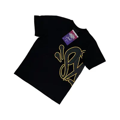 SYNAWORLD 'SYNA LOGO' TEE - BLACK/ GOLD