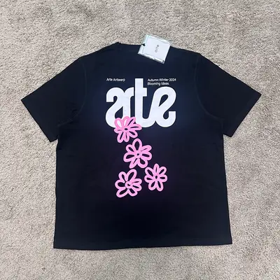 Ate Flowers Back T-shirt Black