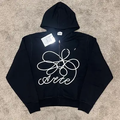 Ate Flower Zip-up EMB jacket