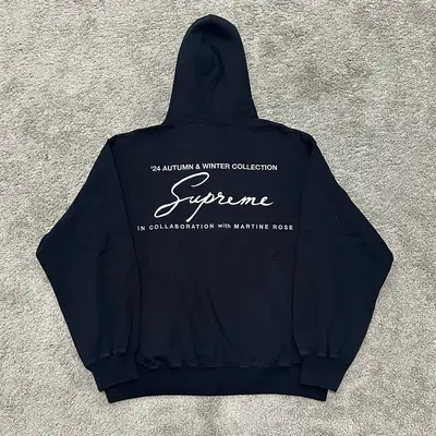 SUP MARTINE ROSE HOODED SWEATSHIRT-BLACK