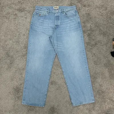 [Best Quality]Stu BIG OL JEAN DENIM-Light Wash Blue