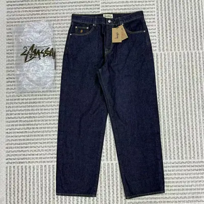 [Best Quality]Stu BIG OL JEAN DENIM-Rinsed indigo （Dark blue