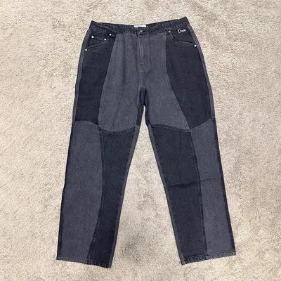 D*me Black Gray Stitch Jeans