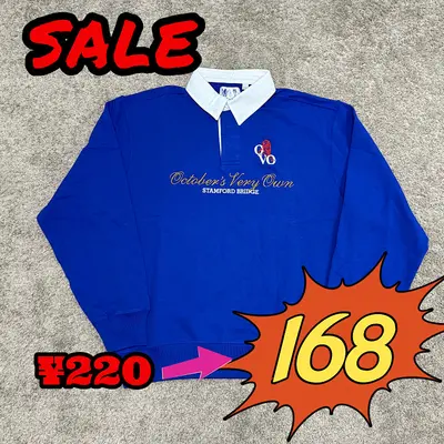 [¥220⮕¥168] OO x Ch*lsea FC Rugby Sweatshirt Blue