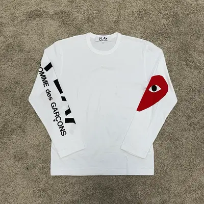 [Have Stock]CDG play heart long sleve