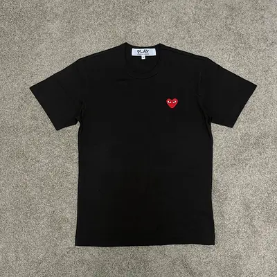 CDG Play Heart Short Tee /Red heart