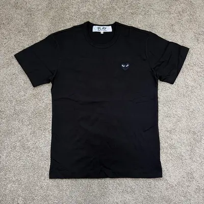 CDG Play Heart Short Tee /Black heart