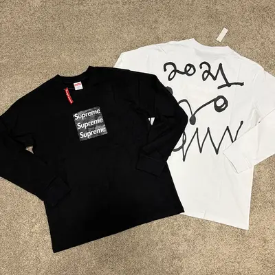 Sup Asspizza Triple Box logo long sleeve