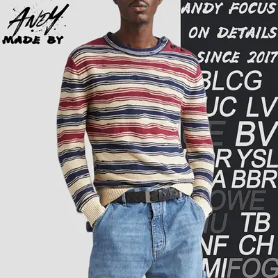 💰(€50=410CNY) B*V red striped sweater tem ID:10006934