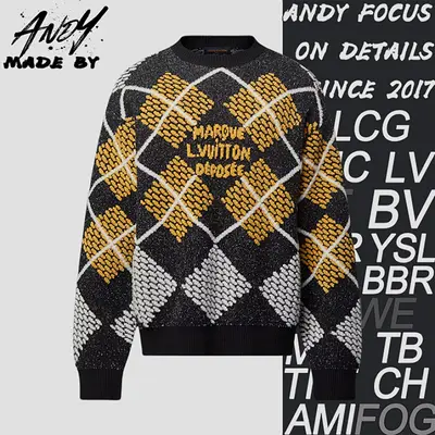 💰(€51=420CNY) L*V Chenille looped yarn sweater Item ID:10003618