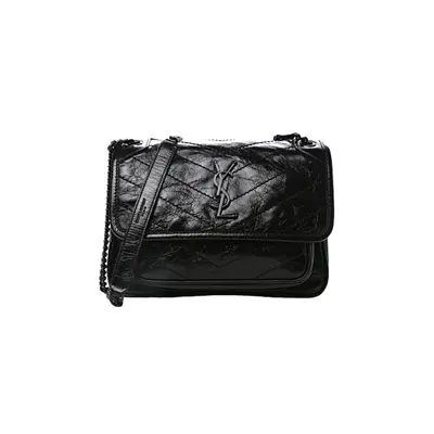 💰(€140=1150CNY)Y Niki Black Chain Black Label Crossbody Shoulder Bag Small Size Item ID:40005898