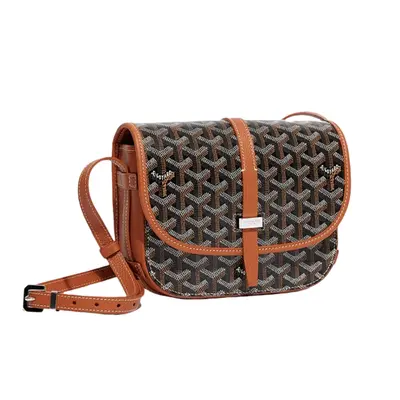 💰(€95=780CNY) G*oyard full print old flower flap messenger bag brown Item ID:40006855