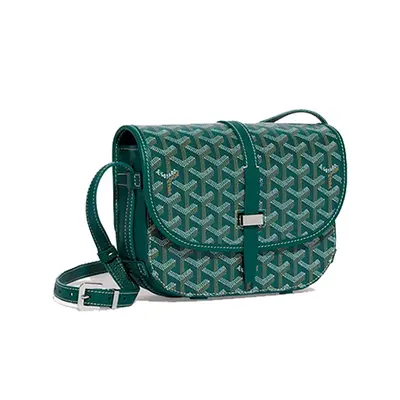 💰(€95=780CNY) G*oyard full print old flower flap messenger bag green Item ID:40005662