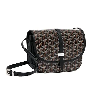 💰(€95=780CNY) G*oyard full print old flower flap messenger bag, black Item ID:40004999