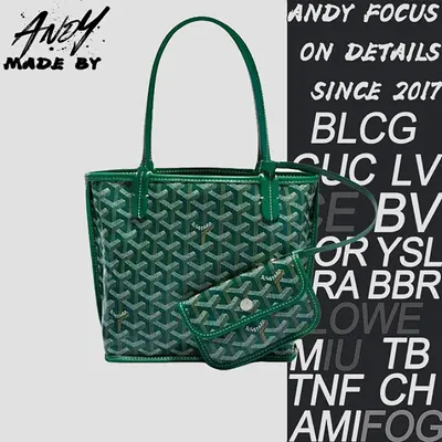 💰(€68=559CNY) G*oyard double-faced calfskin tote bag green Item ID:40005321