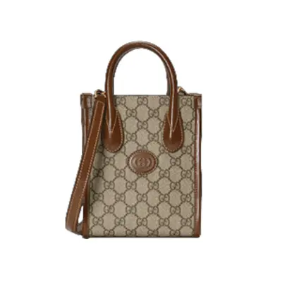 💰(€103=850CNY)G*ucci's interactive double Gmini tote bag Item ID:40001674