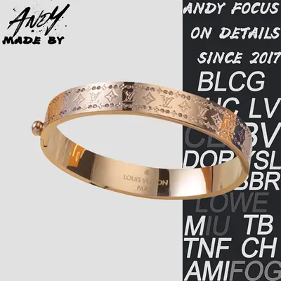 💰(€34=280CNY)Engraved Printed Bracelet Rose Gold Item ID:50007139