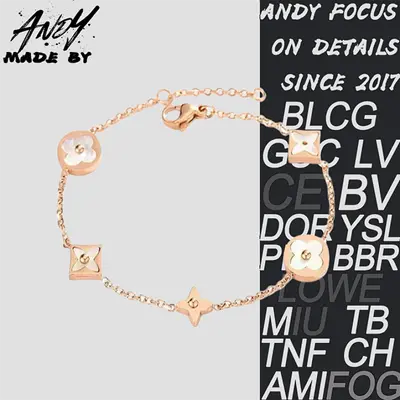 💰(€38=310CNY)L*Color Blossom series diamond flower necklace White, pink, green Item ID:50007757