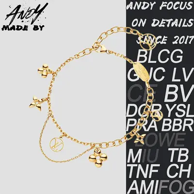 💰(€31=250CNY)L* floral gold-plated bracelet Item ID:50003609
