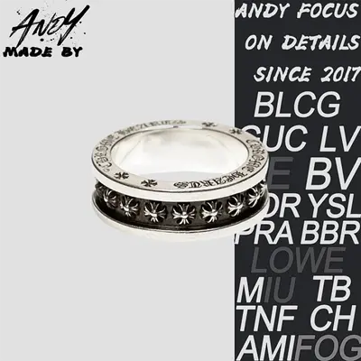 💰(€34=280CNY)C Thin Cross Flower Ring Item ID:50008533