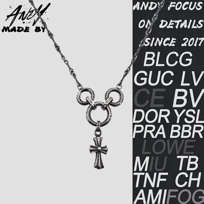 💰(€55=450CNY)Hearts Three-Ring Necklace Item ID:50004831