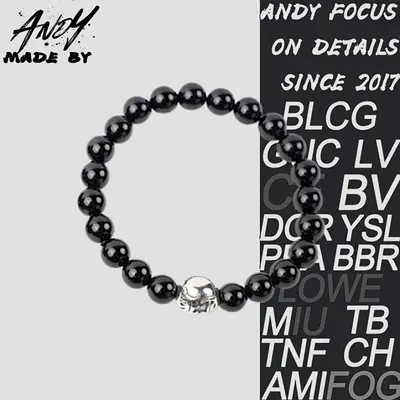 💰(€37=300CNY)C*Hearts CH Classic Obsidian Bracelet Selected Item ID:50003729