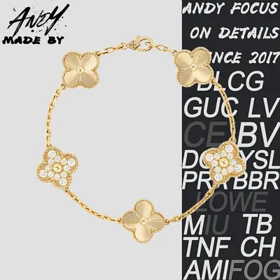 💰(€37=300CNY)Van Laser Diamond Five Flowers Gold Item ID:50004070