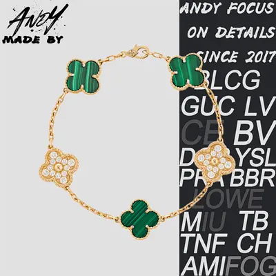 💰(€37=300CNY) Peacock Diamond Five Flower Bracelet in Golden Yellow Item ID:50007492