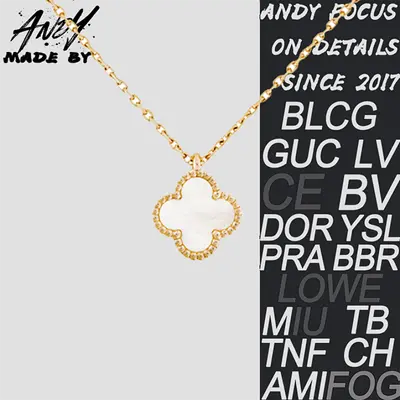 💰(€27=220CNY)Van Cleef&Arpels Clover Necklace White Beimu Medium Item ID:50008904