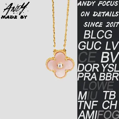 💰(€31=250CNY)VCA Classic Single Flower Clover Diamond Set Necklace Rose Gold Item ID:50008943