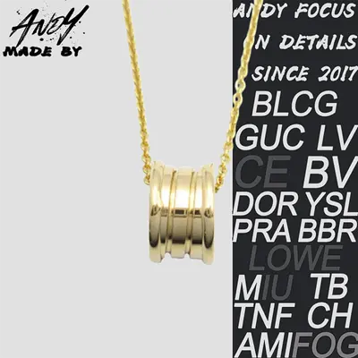 💰(€35=290CNY)B*Bulgari Smooth Spring Necklace in Gold Item ID:50006318