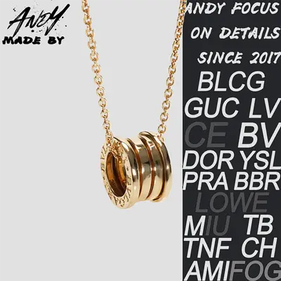 💰(€31=250CNY)B*Bulgari Mini Spring Necklace Rose Gold Item ID:50008527