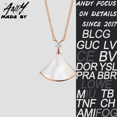 💰(€33=270CNY)B*Fan Beimu Necklace White Rose Gold Item ID:50008099