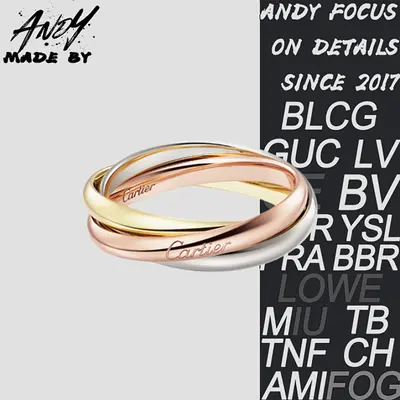 💰(€31=250CNY)C*artier logo three ring ring Item ID:50002692