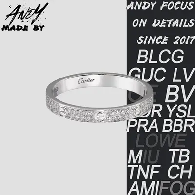 💰(€34=280CNY)C* Ultra Narrow/Two Row Diamond Starry Sky Ring in White Gold Item ID:50005014