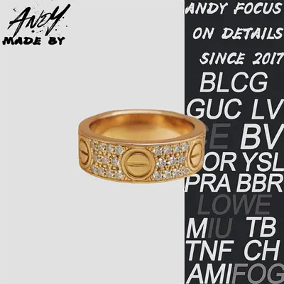 💰(€40=330CNY)Wide Full Diamond Ring in Gold Item ID:50007298