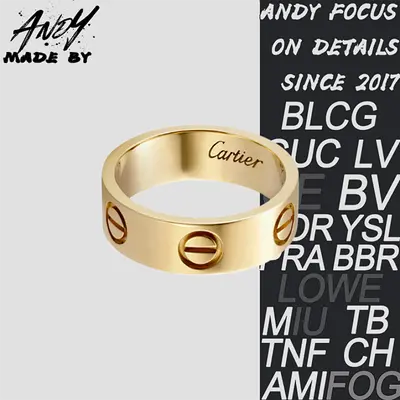 💰(€29=240CNY)C*Wide Diamond Free Ring in Gold [V Gold Version] Item ID:50002865