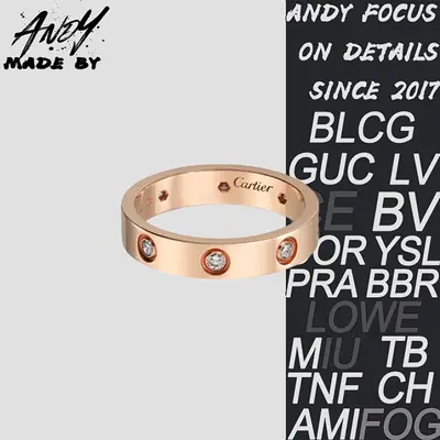 💰(€31=250CNY)C* Narrow Edition Eight Diamond Ring Rose Gold [V Gold Version] Item ID:50003551