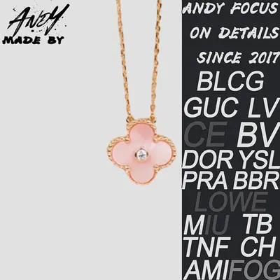💰(€31=250CNY)Van Classic Single Clover Diamond Set Necklace Item ID:50004369