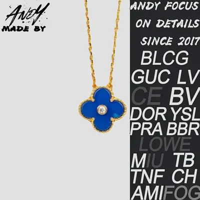 💰(€31=250CNY)VCA Classic Single Flower Clover Diamond Set Necklace in Gold Item ID:50000654