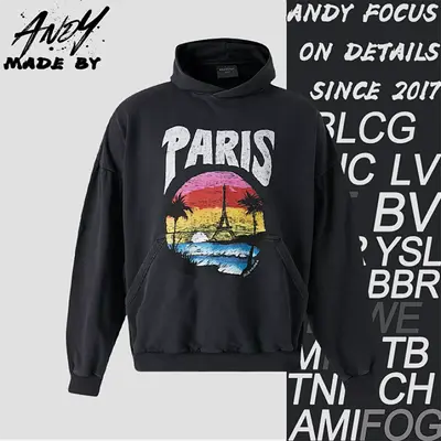 💰(€21=169CNY)B*alenciaga Hawaiian Hoodie Item ID 10006911