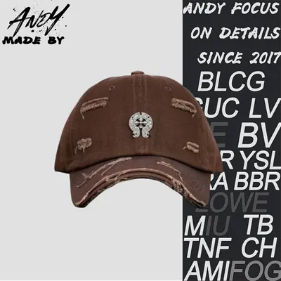 💰(€22=180CNY)C*hrome Heart speaked cap brown Item ID ：60003795