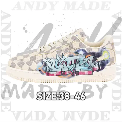 💰(€64=530CNY)L*V x N*ike Air Force1Low Air Force Heavy Joint Brand 3D Printing Item ID:30008138