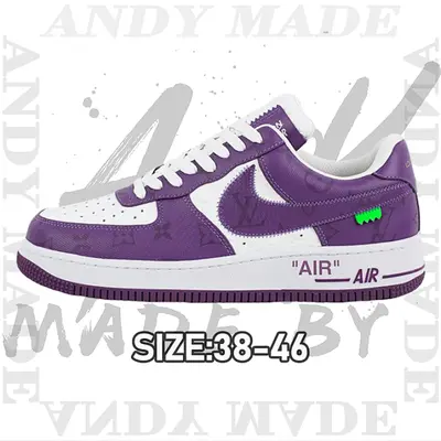 💰(€64=530CNY)L*Vx Nike AirForce1Low Air Force Heavy Joint Brand White and purple Item ID:30003996