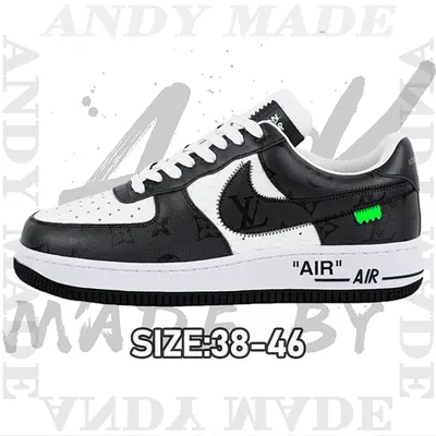 💰(€64=530CNY)L*Vx Nike Air Force1Low Air Force Heavy Joint Brand black and white Item ID:30005668