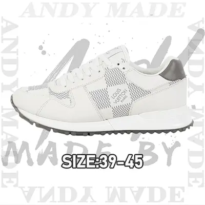 💰(€66=540CNY)L*V Retro Daddy Style Casual Sneakers White Plaid Item ID:30009099