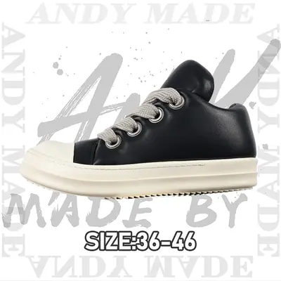 💰(€63=520CNY)R*O "Watermelon-toe style black leather thick lace loafers" Item ID:30002624